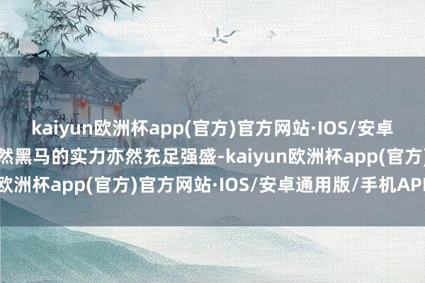 kaiyun欧洲杯app(官方)官方网站·IOS/安卓通用版/手机APP下载天然黑马的实力亦然充足强盛-kaiyun欧洲杯app(官方)官方网站·IOS/安卓通用版/手机APP下载