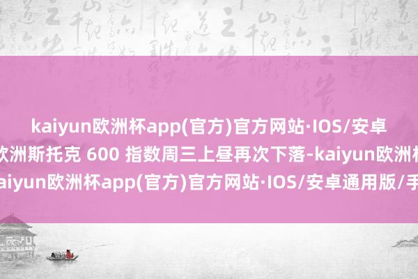 kaiyun欧洲杯app(官方)官方网站·IOS/安卓通用版/手机APP下载欧洲斯托克 600 指数周三上昼再次下落-kaiyun欧洲杯app(官方)官方网站·IOS/安卓通用版/手机APP下载