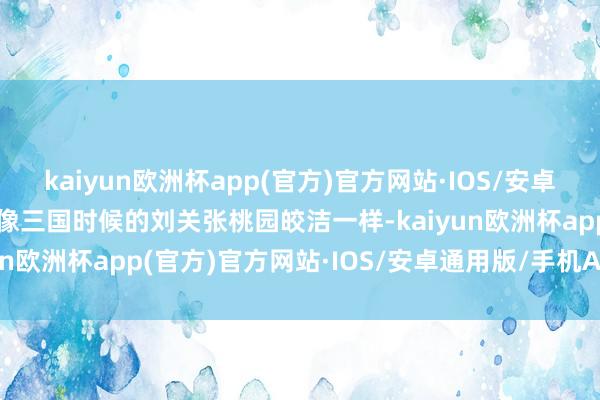 kaiyun欧洲杯app(官方)官方网站·IOS/安卓通用版/手机APP下载就像三国时候的刘关张桃园皎洁一样-kaiyun欧洲杯app(官方)官方网站·IOS/安卓通用版/手机APP下载