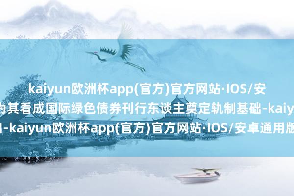 kaiyun欧洲杯app(官方)官方网站·IOS/安卓通用版/手机APP下载为其看成国际绿色债券刊行东谈主奠定轨制基础-kaiyun欧洲杯app(官方)官方网站·IOS/安卓通用版/手机APP下载