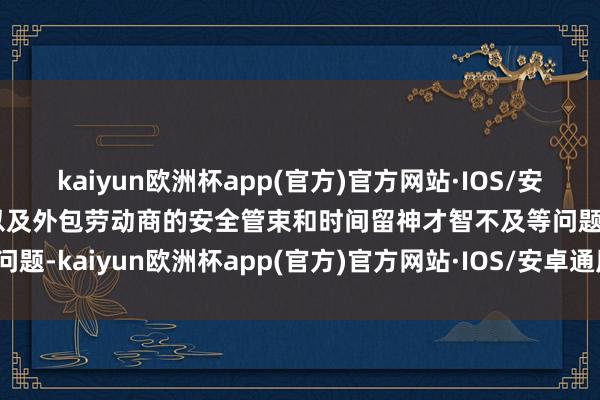 kaiyun欧洲杯app(官方)官方网站·IOS/安卓通用版/手机APP下载以及外包劳动商的安全管束和时间留神才智不及等问题-kaiyun欧洲杯app(官方)官方网站·IOS/安卓通用版/手机APP下载