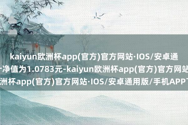 kaiyun欧洲杯app(官方)官方网站·IOS/安卓通用版/手机APP下载累计净值为1.0783元-kaiyun欧洲杯app(官方)官方网站·IOS/安卓通用版/手机APP下载