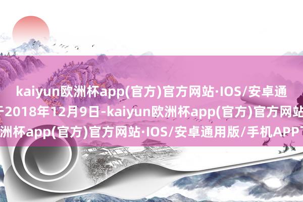 kaiyun欧洲杯app(官方)官方网站·IOS/安卓通用版/手机APP下载并于2018年12月9日-kaiyun欧洲杯app(官方)官方网站·IOS/安卓通用版/手机APP下载